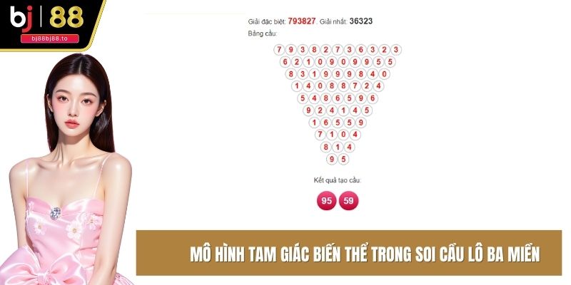 Các mô hình tam giác biến thể trong soi cầu lô ba miền